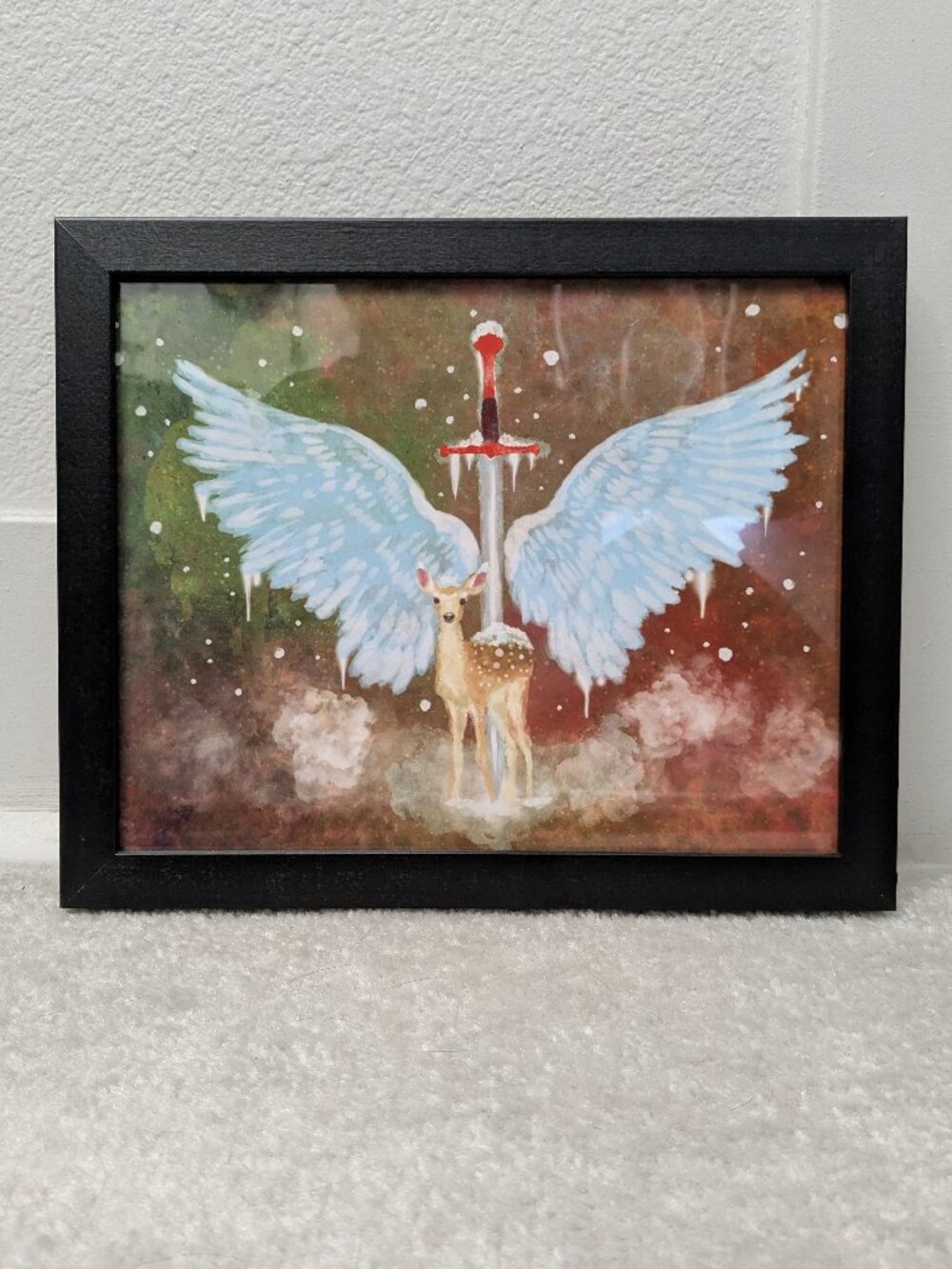 OOAK Framed Fine Art Print - "Fight, Flight, Freeze, and Fawn" by A Brodsky